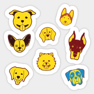 DOGE FACE STICKERS PACK Sticker